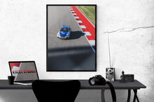 Load image into Gallery viewer, Blue BMW Cup Car | Circuit of the Americas on Poster