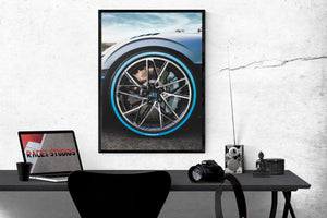 Bugatti Wheel on Poster