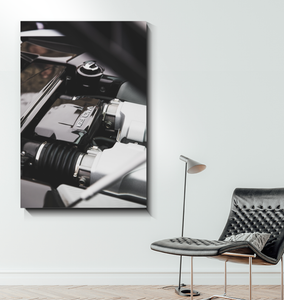Audi R8 V10+ Engine Bay on Canvas