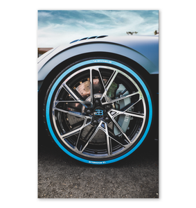 Bugatti Wheel on Poster