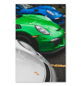 Porsche Cool Colors on Poster